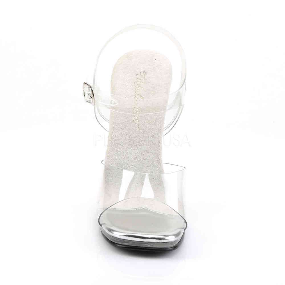 Fabulicious - CHIC-08 Sandaal met enkelband - Transparant